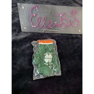NWT Budweiser Green Fingerless Gloves